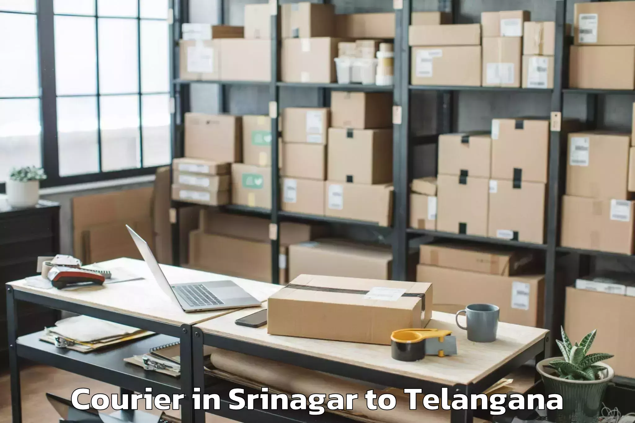 Leading Srinagar to Yellandu Courier Provider